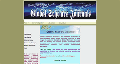 Desktop Screenshot of globalscholarsjournals.org